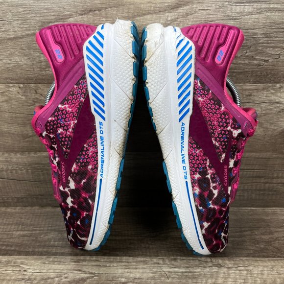 Brooks Adrenaline GTS 22 Pink Leopard Womens US Size 10 EUR 42 Running Shoes - Picture 6 of 15